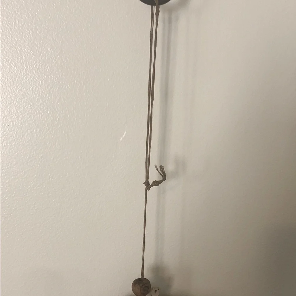 HANDMADE VINTAGE STONEWARE WIND CHIME